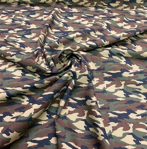 Army Camouflage Fabric Army Fabric Green Camo Cotton Dark - Etsy