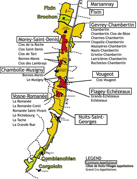 Domaine de la Romanée-Conti | Wine map, Sommelier study, Map