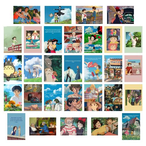 Buy Unquote Paper Anime Wall Art s, Studio Ghibli, Cartoon, 10L x 15W ...