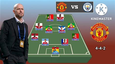 Manchester United vs Manchester City ~ Manchester United 4-4-2 ...