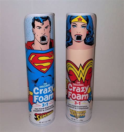 Up-Dated Crazy Foam Superman and Wonder Woman | Foam, Foam soap, Bubble ...