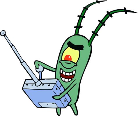 Evil Plankton from SpongeBob Vinyl Die Cut Decal Sticker | Etsy