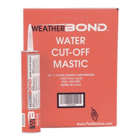 Water Cut-Off Mastic 11 Oz. Tubes (Case of 25)