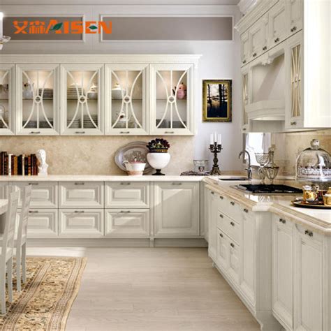 China 2018 Modern Antique French Style Solid Wood Kitchen Cabinets ...