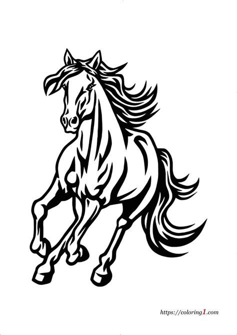 Mustang Horse Coloring Pages - 2 Free Coloring Sheets (2021) | Pferde