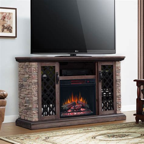 Capitan Electric Fireplace TV Stand in Stone - 23MM10646-I613 ...