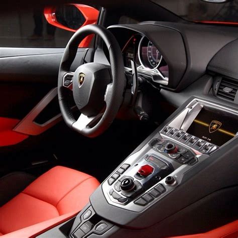 Orange Lamborghini Interior | Lamborghini aventador, Lamborghini ...