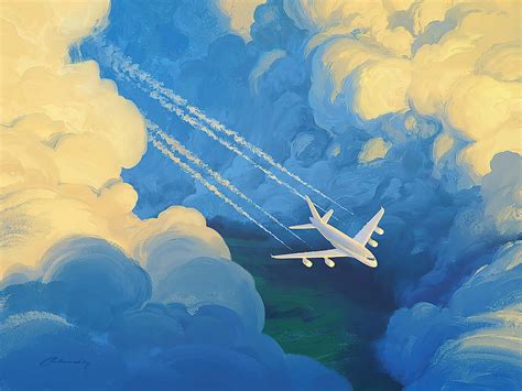 Plane Artwork, plane, artist, artwork, digital-art, artstation, HD ...