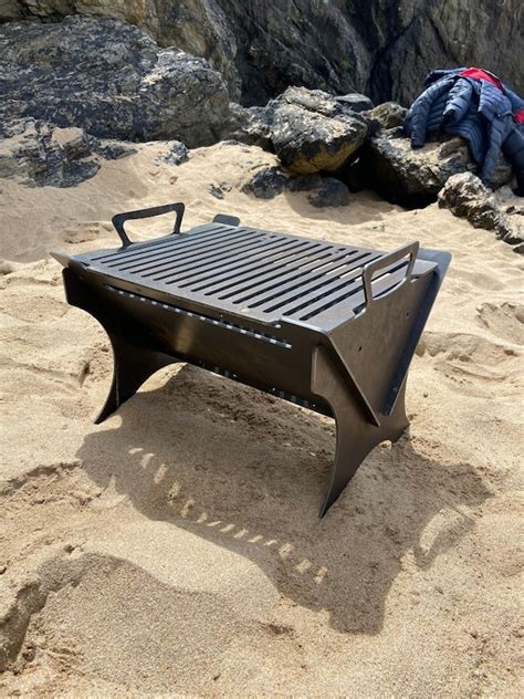 Collapsible BBQ Grill and Fire Pit. Perfect for Camping the - Etsy UK