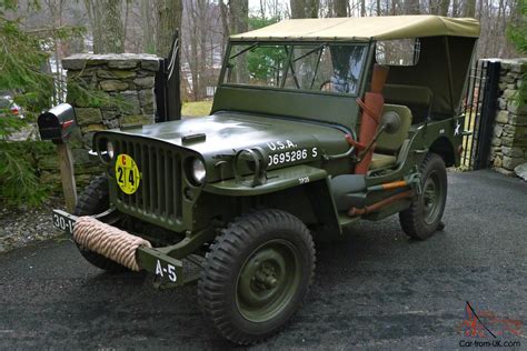 1945 Willys MB - WWII Military Jeep - Fully Restored - No Reserve