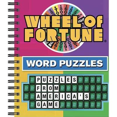 Wheel Of Fortune Word Puzzles - (spiral Bound) : Target