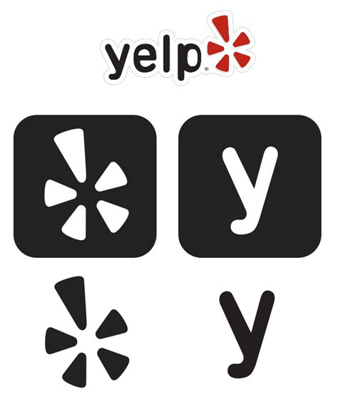 White Yelp Logo - LogoDix