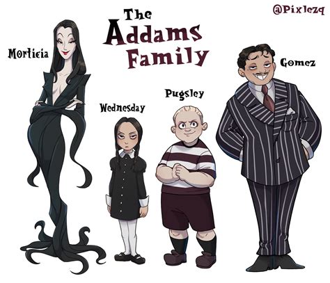 The Skellingtons — qtarts: Some Addams Family designs! I wanted to ...