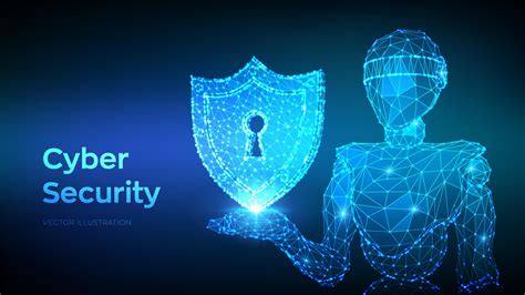 Cyber security concept. Shield with keyhole icon. 2982274 Vector Art at ...