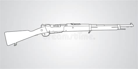 Lebel Model 1886 Rifle stock vector. Illustration of machine - 132480064