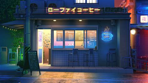 LoFi Late Night Coffee Shop [3840x2160] : r/wallpaper