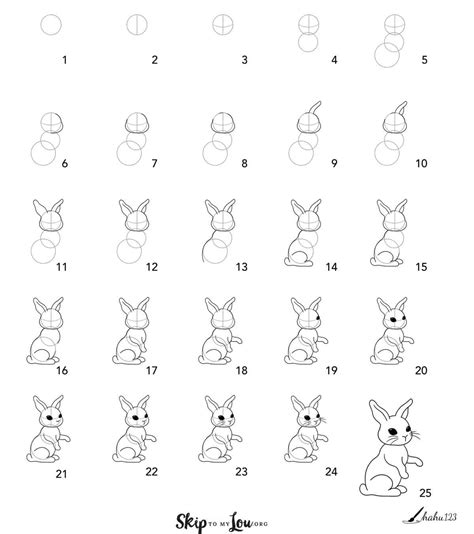 How To Draw A Bunny Step By Step at How To Draw