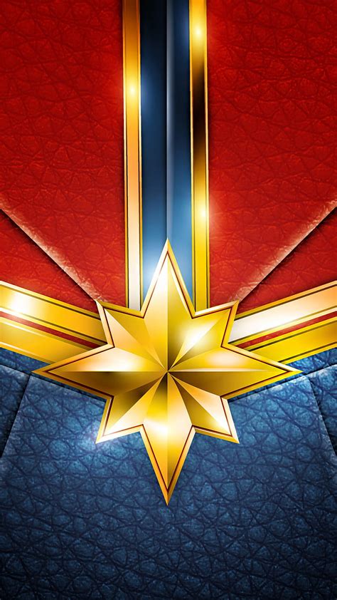 Captain marvel, blue, costume, female, film, hero, logo, red, star ...