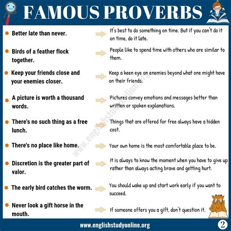 45+ Famous Proverbs with Meaning for ESL Learners - English Study ...