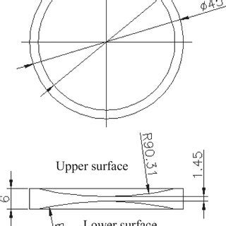 Design of the optical double-concave lens | Download Scientific Diagram