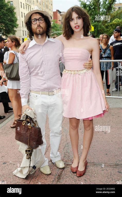 Sean Lennon and girlfriend Charlotte Kemp Muhl arriving for the ...