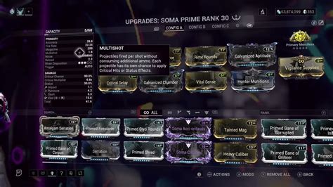 Warframe Soma Prime build - YouTube