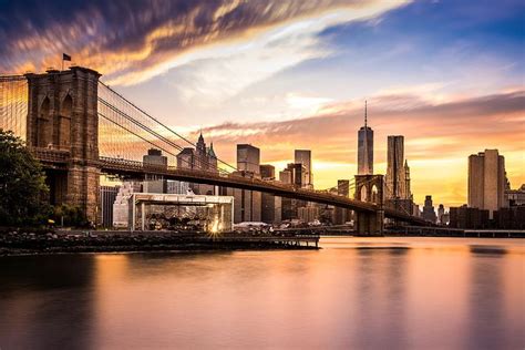 Brooklyn Bridge at sunset by Mihai Andritoiu in 2020 | Brooklyn bridge ...