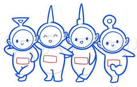 Draw Teletubbies, Chibi Teletubbies, Step by Step, Pbs Characters ...