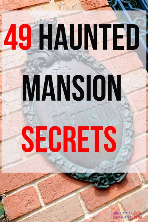 49 Weird (but true) Disney Haunted Mansion Ride Secrets and Facts You ...