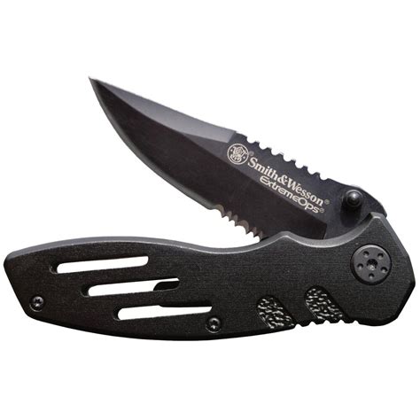 Smith & Wesson® SWA24S Extreme Ops Liner Lock Folding Knife | Smith ...