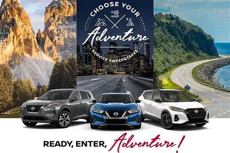 Nissan Car Sweepstakes 2021 on Nissanchooseyouradventure.com ...