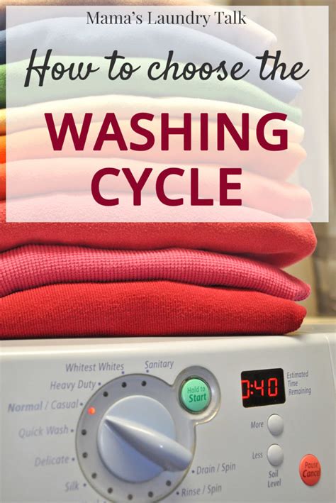 Laundry Basics: How to Choose the Washing Cycle