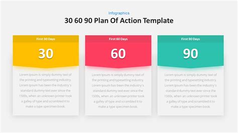 30 60 90 Day Plan Of Action Template for PowerPoint and Keynote