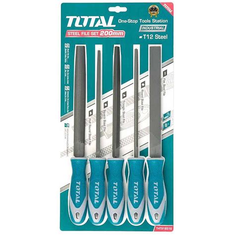 TOTAL 5 PCS STEEL FILE SET 200MM 8” – Pats Steel Industries