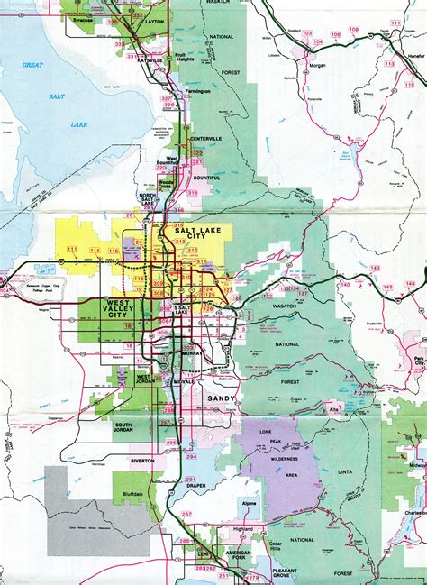 Map Of Utah Cities And Roads