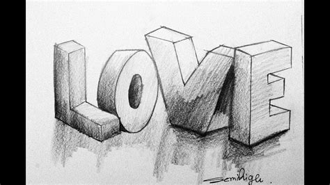 Love Art Pencil Drawing Easy