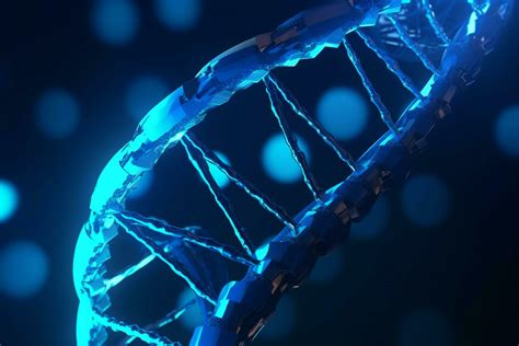 human helix dna structure concept in blue color 30639614 Stock Photo at ...