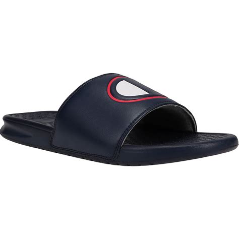 Champion Men's Super Slide Solid Logo Slides | Academy