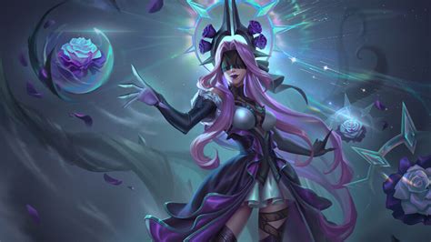 Syndra Withered Rose LoL Art 4K #2070e Wallpaper PC Desktop