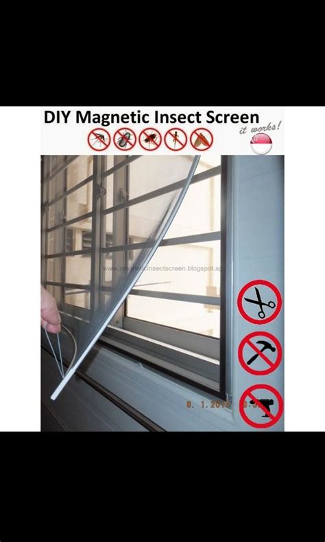 DIY Magnetic Mosquito / Insect Screen Kit Fly Flyscreen Mosquito net ...