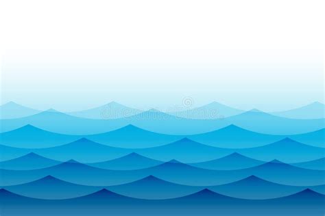 Ocean Sea Waves Ripples Water Background Stock Vector - Illustration of ...