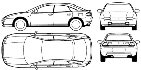 Car Drawing Top View | eSKAY