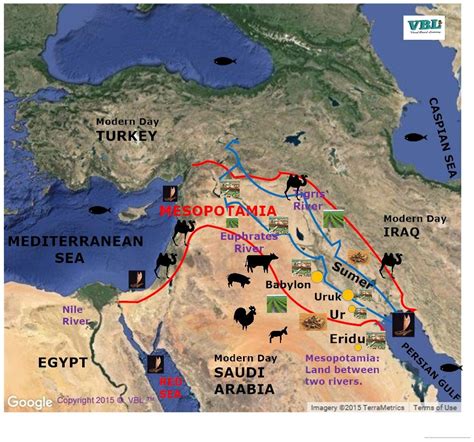 Sumerians Mesopotamia Map