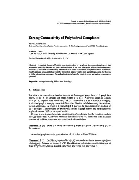 Journal of Algebraic Combinatorics 5 (1996), 117-125