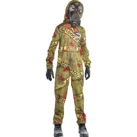 Quarantine Zombie Halloween Costume for Boys, Large, with Accessories ...