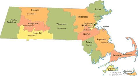 Map Of Massachusetts Counties And Towns - Liva Sherry