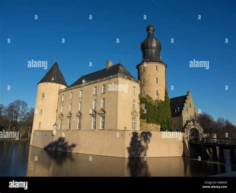 Winter at a castle in Germany Stock Photo - Alamy