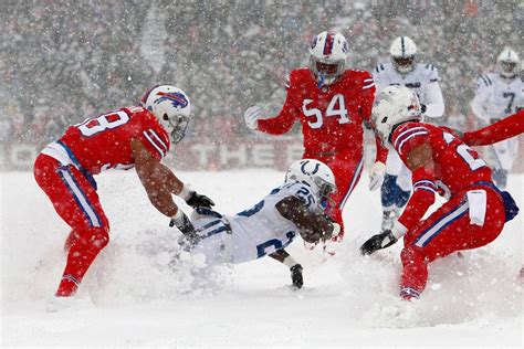 Buffalo Bills defeat the Indianapolis Colts in blizzard conditions ...