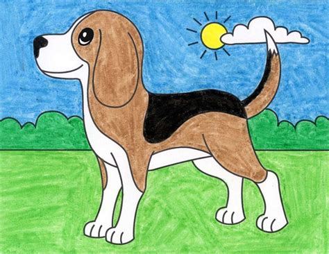 Beagle Sketch Easy ~ Beagle Puppy Beagles | Efferisect