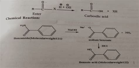 Benzoic acid from benzamide synthesis: Pharmaceutical Chemistry Practical